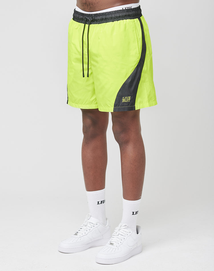Live Fast Nylon Shorts