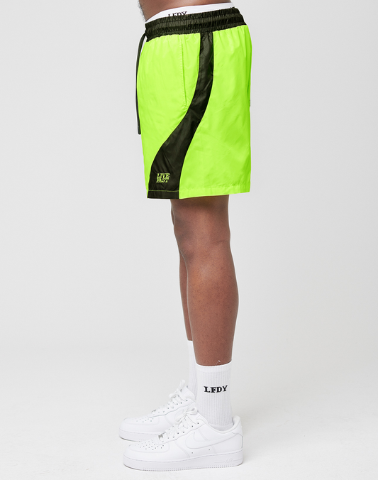 Live Fast Nylon Shorts
