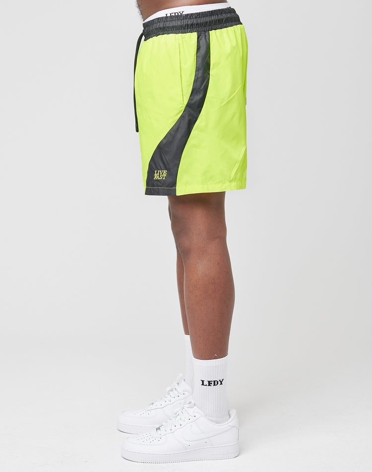 Live Fast Nylon Shorts