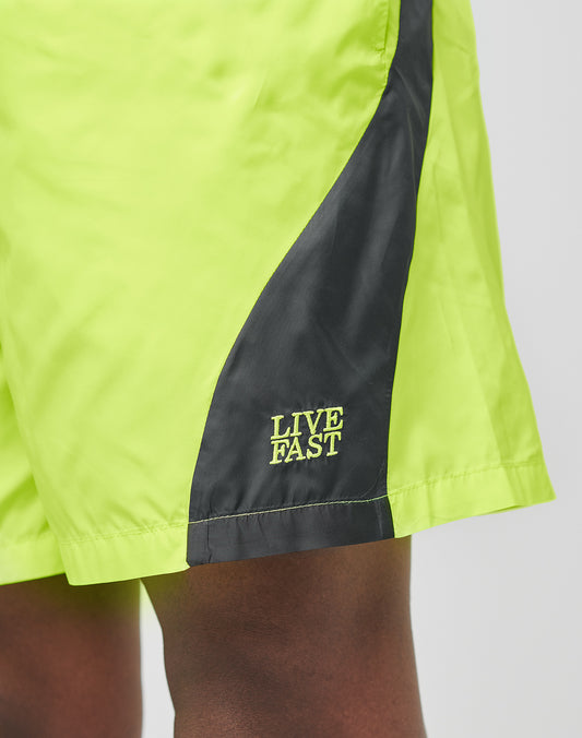 Live Fast Nylon Shorts