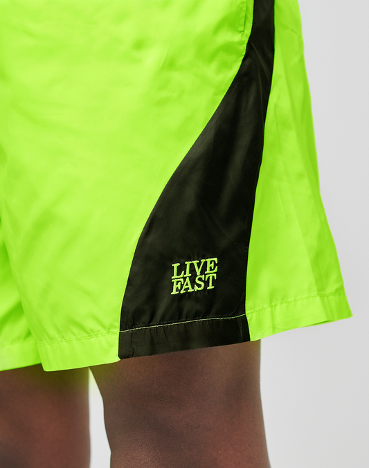 Live Fast Nylon Shorts