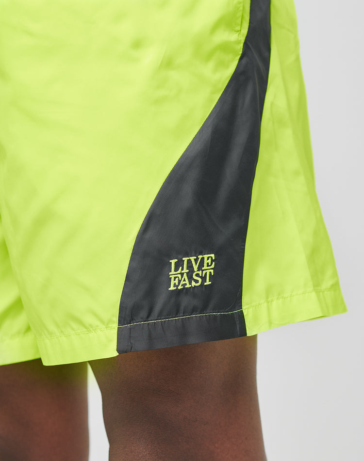 Live Fast Nylon Shorts