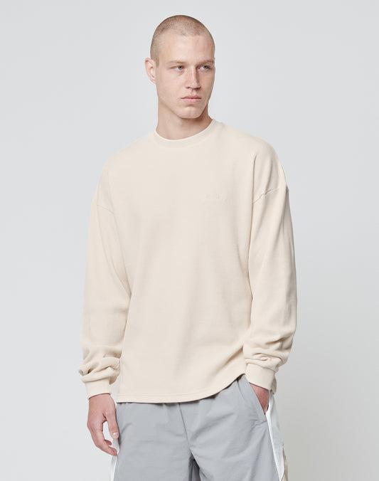 Basic Script Waffle Longsleeve