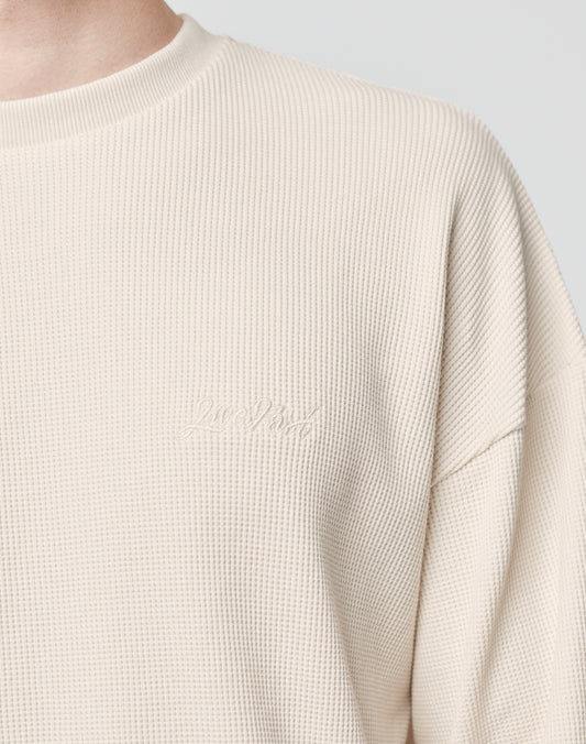Basic Script Waffle Longsleeve