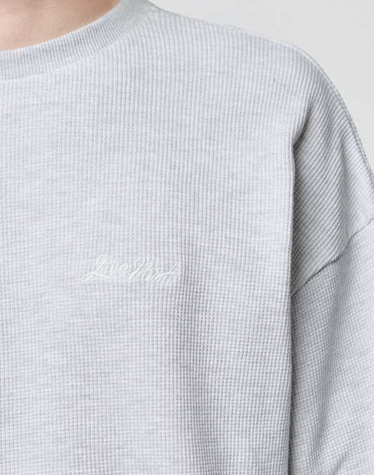 Basic Script Waffle Longsleeve
