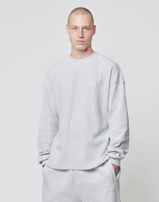 Basic Script Waffle Longsleeve
