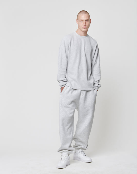 Basic Script Waffle Longsleeve
