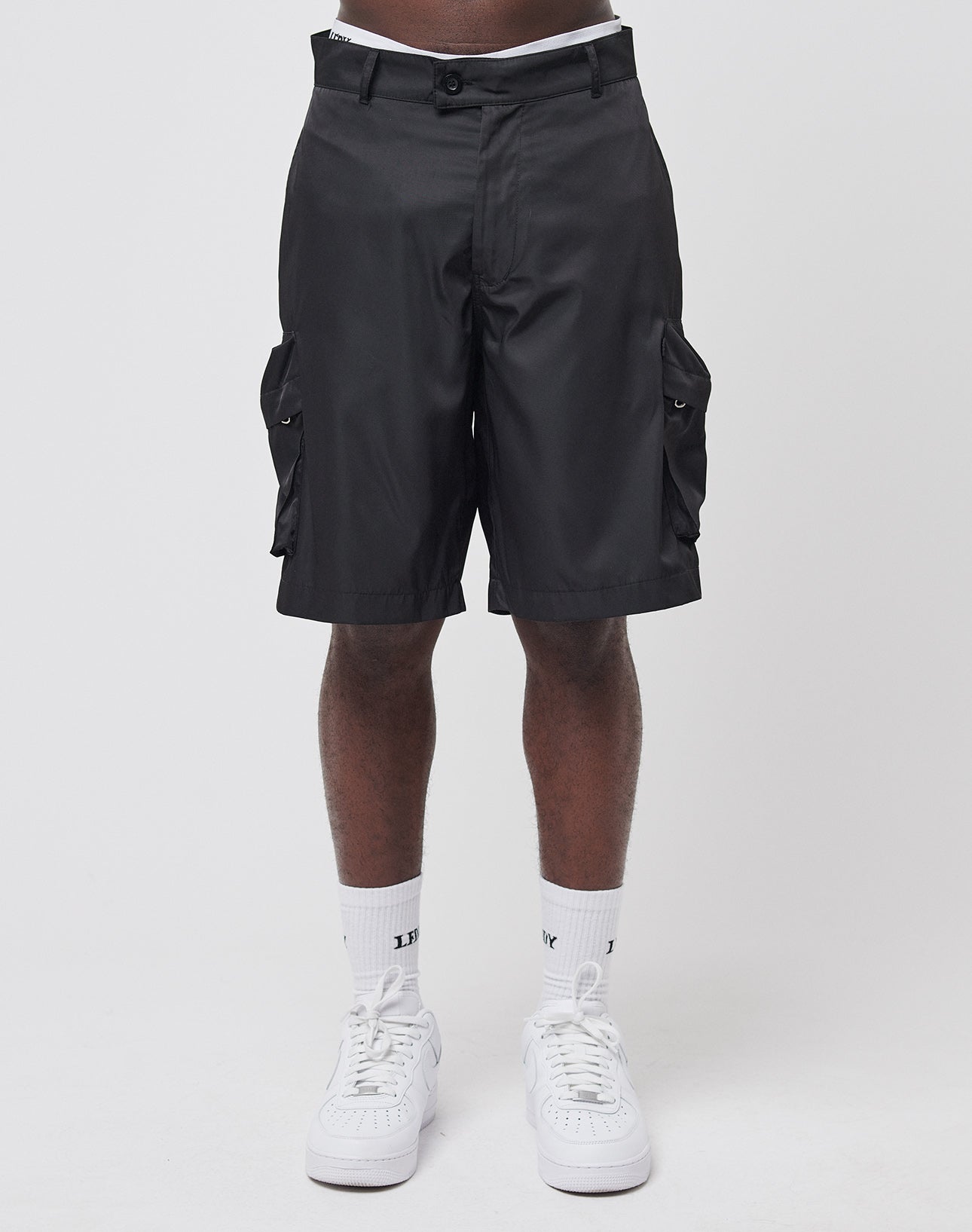 Nylon Cargo Shorts