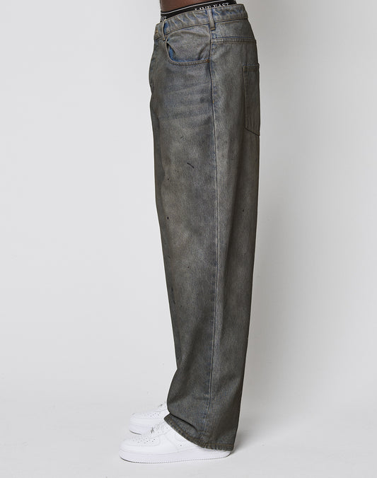 LFDY Coated Baggy Denim
