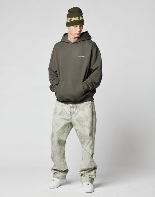 Live Fast Plain Hooded