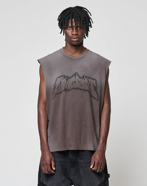 LFDY Flames Muskel Shirt Schwarz Vorne