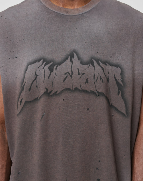 LFDY Flames Muskel Shirt Schwarz Logo