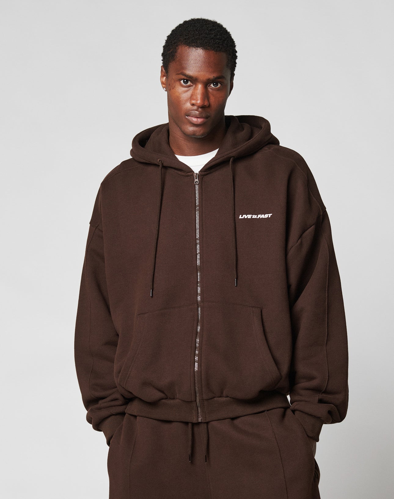 LFDY Pleated Hooded Zip