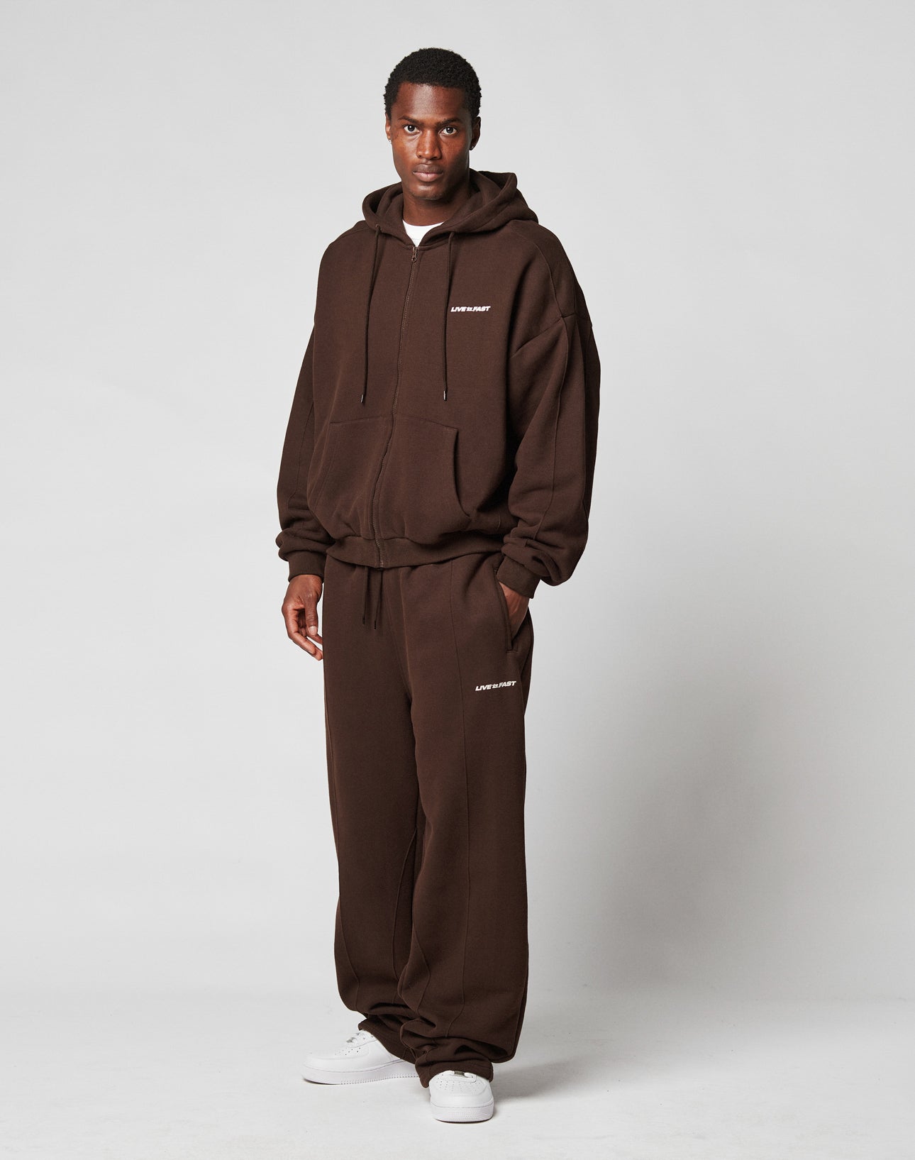 LFDY Pleated Hooded Zip
