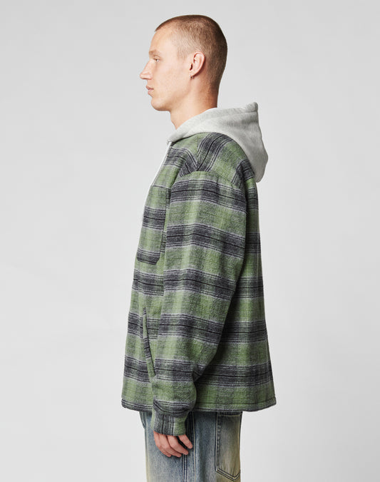 Vintage Padded Hooded Flannel
