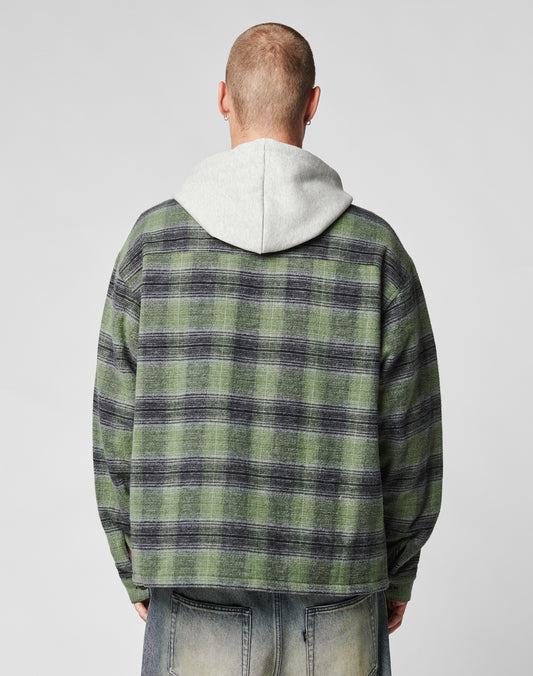 Vintage Padded Hooded Flannel