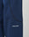 Close-up of LFDY Active Fleece Jogger by LIVE FAST DIE YOUNG, blue athletic Wide Fit hose with black seam detailing, zip pockets, and a bold white LIVE FAST logo near the pocket.