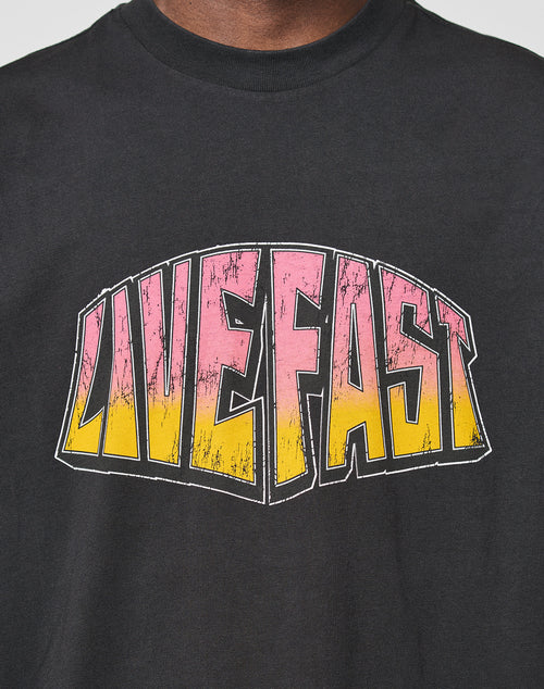 LFDY Emblem Tee Schwarz Logo auf der Brust