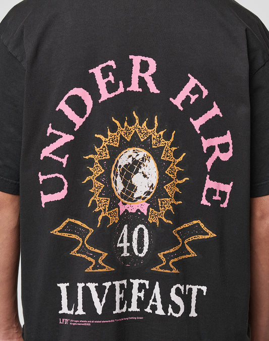 LFDY Under Fire Tee Schwarz Backprint