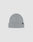 The LIVE FAST DIE YOUNG Basic Beanie is a light gray polyacryl knit with a folded brim and front black flaglabel tag, shown on a white background. One size fits most for versatile style.