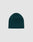 The LIVE FAST DIE YOUNG Script Beanie, a teal Polyacryl knit hat in One Size, is shown against a plain light gray background.