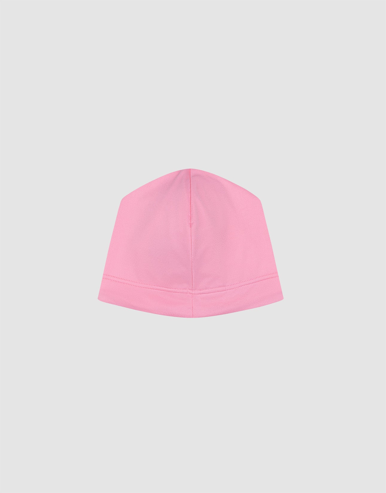 The Live Fast Performance Beanie by LIVE FAST DIE YOUNG features a plain pink design with soft fleece lining and minimal stitching, shown from the front on a light gray background without extra embellishments.