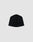 The LIVE FAST DIE YOUNG Live Fast Performance Beanie, a plain black fitted hat with dünne fleece Innenseite, is displayed against a light gray background.