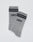 A 2-pack of gray Basic Socks by LIVE FAST DIE YOUNG, featuring black stripes near the top and LFDY lettering. Displayed on a white background. Easy-care and comfortable for everyday wear.