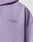 Close-up of the Basic 360 Hooded by LIVE FAST DIE YOUNG in lavender Vintage-Waschung. LiveFast is printed in light gray on the chest. The soft Baumwolle-Polyester blend, partial hood, and Oversize Fit ensure comfort.