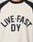 Live Fast Raglan Tee Schwarz Brustlogo