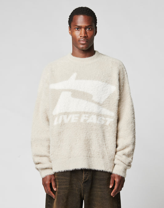 Live Fast Fuzzy Sweater