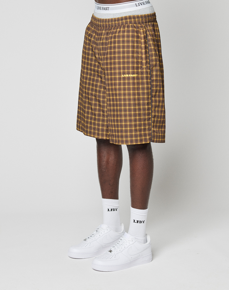 Live Fast Nylon Shorts