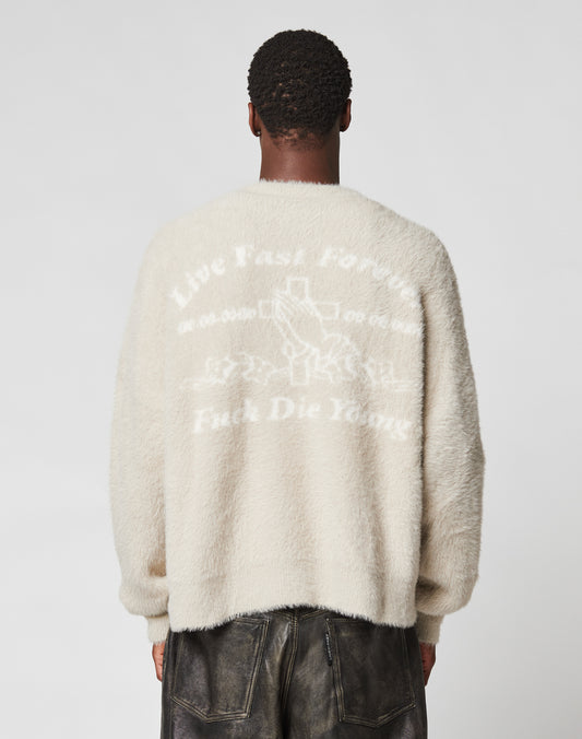 LFDY Praying Fuzzy Sweater