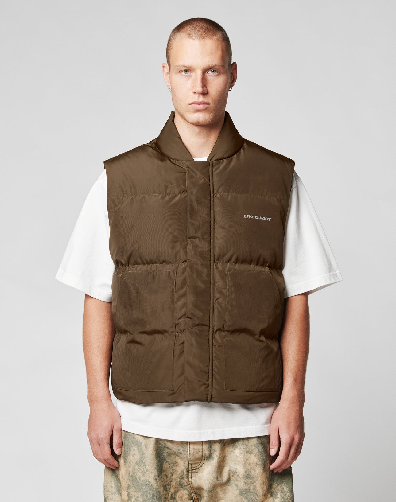 Live Fast Cropped Vest
