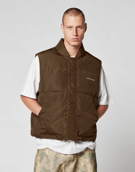 Live Fast Cropped Vest