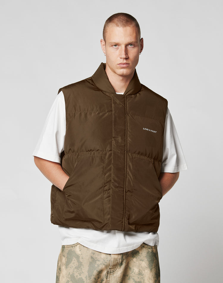 Live Fast Cropped Vest