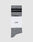 A single gray Basic Sock by LIVE FAST DIE YOUNG, made of soft Baumwolle with two black stripes and partial LFDY text, wrapped in a white band labeled LFDY™ and 2 x Socks, shown on a plain light gray background.