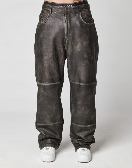 Baggy Leather Pants