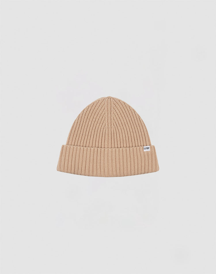 Washed Rib Knit Beanie