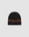 A black Polyacryl Live Fast Jacquard Beanie by LIVE FAST DIE YOUNG features bold, partially visible orange lettering (VE FAST) in a dynamic italic font, part of the Logo Strick LF2503-17393 collection.