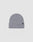 The LIVE FAST DIE YOUNG Basic Beanie (LF2310-14710) is a gray knit polyacryl hat with a folded brim and a small black rectangular tag on the cuff, shown against a plain light background. One Size.