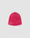 The Script Beanie by LIVE FAST DIE YOUNG is a plain red polyacryl knit hat featuring a white Love Pink logo on the lower edge, showcased against a light gray backdrop.
