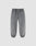 The LFDY Europe Run Jogger by LIVE FAST DIE YOUNG is a pair of gray joggers with an elastic waistband and cuffs, designed in a Loose Fit style, shown on a plain light gray background.