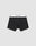 LIVE FAST DIE YOUNG Live Fast Trunks (2 Pack): Black mens boxer briefs made from cotton, with a white elastic waistband featuring LIVE FAST in black text, shown on a plain light gray background.