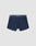 LIVE FAST DIE YOUNGs Live Fast Trunks (2 Pack) feature navy blue mens boxer briefs in a Regular Fit, made from soft cotton with a thick waistband displaying LIVE FAST in white. Shown laid flat on a plain white background.