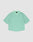 The LIVE FAST DIE YOUNG Basic Mesh Jersey is a loose-fitting mint green short-sleeve shirt with a V-neck and white piping on the shoulders, crafted from soft polyester and shown laid flat on a light background.
