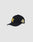 The LFDY Snapback by LIVE FAST DIE YOUNG features a black design with a yellow LF logo on the front, “Livin’ Life Fast Live Well” embroidered on the side, green underbill, and adjustable snap closure. Displayed on a light gray background.