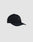 The LFDY Snapback by LIVE FAST DIE YOUNG is a black cap with a curved brim and gray underside, featuring an embroidered white and black "R" on the front and an adjustable snap closure. Shown on a plain light gray background.