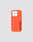 The LFDY Phone Case by LIVE FAST DIE YOUNG is a bright orange TPU case featuring a top camera cutout and "LIVE FAST" printed vertically in bold black on the right side, set against a plain light gray background.