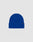 The LIVE FAST DIE YOUNG Basic Beanie is a plain royal blue polyacryl hat with a folded brim and a small black side flag label with white text, shown on a light gray background.